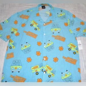 NWOT 3X Scooby-Doo Button Up Shirt